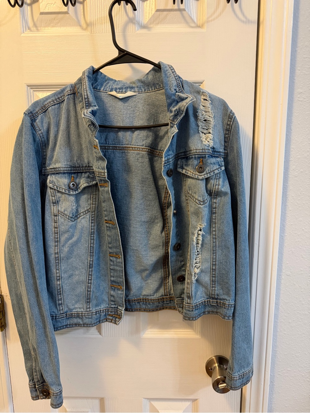 Highway Jeans Light Blue Distressed Denim Jacket